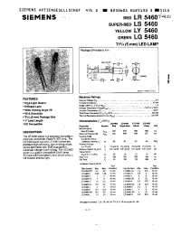 Datasheet LG5460-K производства Siemens